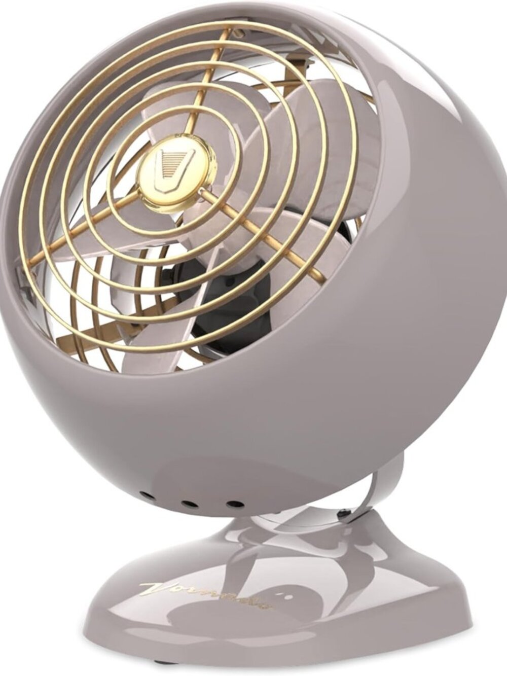 Vintage Mini Desk Fan - 2-Speed Adjustable Tilt Air Circulator for Home & Office